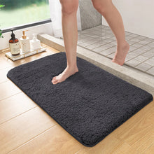 Load image into Gallery viewer, Long Hair Absorbent Bathroom Mat – Furry Non-Slip Shower &amp; Entrance Rug
