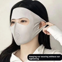 Load image into Gallery viewer, Full Face Sun Protection Mask - Men &amp; Women&#39;s Cooling Ice Silk Riding Mask Veil For Beach, Running &amp; Summer Outdoor Activities
