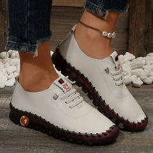 Load image into Gallery viewer, Women Shoes 2024Autumn Fashion Pu Leather Casual Shoes Handmade Sewing Soft Comfortable Mom Shoes Women Sneakers Chaussure Femme
