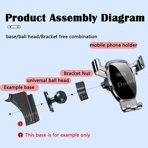 Car Mobile Phone Holder for Renault Koleos Samsung QM6 HC 2017~2023 Air Vent Mount Bracket Smartphone Stand Auto Accessories