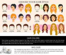 Load image into Gallery viewer, Short Straight Synthetic Wigs for Women Blonde to Brown Ombre Bob Wigs with Bangs Daily Cosplay Party Heat Resistant Fake Hair
