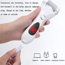 Load image into Gallery viewer, Electric Foot File Grinder Dead Dry Skin Callus Remover Rechargeable Feet Pedicure Tool Foot Care Tools for Hard Cracked Clean01
