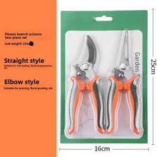 Load image into Gallery viewer, 190mm Straight Head Pruning Shears Non-slip HandleStainless Steel Outils Manuels Household Bonsai Garden Scissors Pruing Shear
