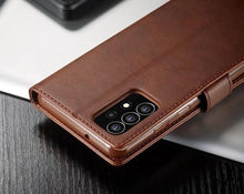 Load image into Gallery viewer, Leather Wallet Case for Xiaomi 12T 12X 11T Mi 11 Lite Poco M4 M3 X4 X3 Pro F3 Redmi 10C 9C 9A Note 11S 10 9S 8T Pro Flip Cover Card Holder  Wallet Flip Protective Phone Case
