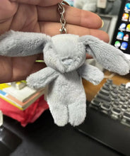Load image into Gallery viewer, Cute Cartoon Rabbit Plush Keychain – Pompom Bag &amp; Phone Pendant
