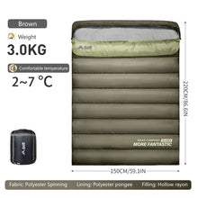 Load image into Gallery viewer, BSWOLF 2 Person Camping Sleeping Bag Four Seasons Portable Winter Sleeping Bag for Outdoor Camp Travel Hiking
