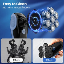 Load image into Gallery viewer, 5 in 1 Electric Head Shaver for Bald Men 7D Floating Cutter Beard Trimmer Clipper Waterproof Shaving Men Grooming Kit
