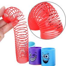 Load image into Gallery viewer, 12PCS Smiling Face Rainbow Spring Toys – Mini Magic Coil Fidgets for Kids | Stress Relief Party Favors in Random Colors
