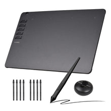 Load image into Gallery viewer, VINSA T1161 Graphics Drawing Tablet Ultra-thin Stylus 8 Pen Nibs Art Creation Sketch with 8192 Levels Pressure Battery-free
