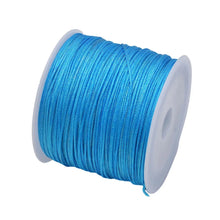 Load image into Gallery viewer, 50 Yards 0.8mm Braided Nylon Cord – Durable Satin String for Jewelry Making, Beading, Macrame, Chinese Knot &amp; DIY Crafts
