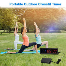 Load image into Gallery viewer, Gym Timer,LED Interval Timer Digital Countdown Wall Mounted Clock Fitness Timer,Digits Down/Up Clock Stopwatch For Home
