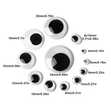 Load image into Gallery viewer, Self-Adhesive Googly Wiggle Eyes - 100/200/550pcs for DIY Crafts &amp; Handmade Toys

