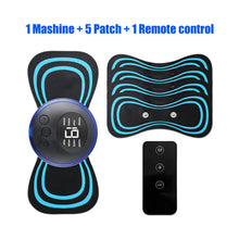 Load image into Gallery viewer, 5pcs set Neck Back Massager Sticker EMS Pulse Mini Electric Massage for Shoulder Leg Cervical Body Muscle Stimulator Relief Pain
