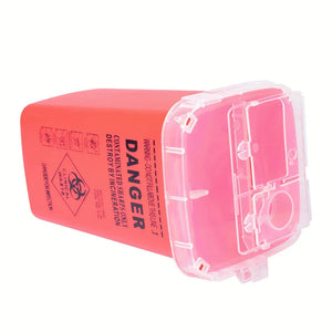 1L Tattoo Medical Plastic Sharps Container Knife Blade Case  Needle Disposal Tips Accessories Waste Box