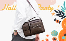 Load image into Gallery viewer, JEEP BULUO Multi-function Business Handbags Men New Man&#39;s Shoulder Bag Large Capacity Leather Messenger Bag Crossbody Big Brand
