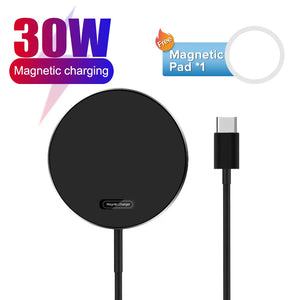 120W Magnetic Wireless Charger Pad Stand For MagSafe iPhone 12 13 14 Pro Max Samsung Xiaomi Mobile Phone Fast Charging