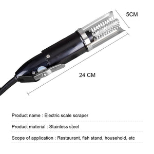 120W Electric Fish Scaler Fishing Scale Fish Cleaning Tools Fish Scale Remover Fish Scales Scraper Descaler Seafood Cleaner Tool
