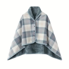 Load image into Gallery viewer, Wearable Blanket Shawl – Flannel Lazy Office Wrap
