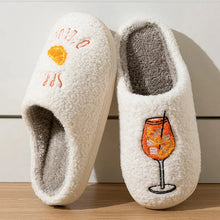 Load image into Gallery viewer, Aperol Spritz Women's Slippers Spritz O'Clock | Cozy Comfy Fluffy Slippers Party Bridal Shower Girl Mom Daughter Gift
