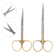 Load image into Gallery viewer, Stainless steel Dental Surgical Eye Double Eyelid Scissors Beauty Scissors Cut Tissue Scissors 12*4.5cm
