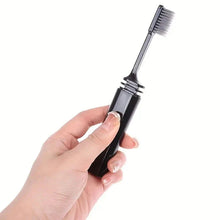 Load image into Gallery viewer, Portable Compact Charcoal Folding Toothbrush - Perfect for TravelCamping, and Hiking - Easy to Take and Efficient Teethbrush
