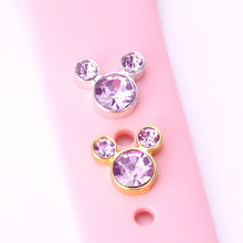 Load image into Gallery viewer, 1pcs Purple Cute Rhinestone Watch Band Charms Decoration Ring for Apple Watch Bands Accessory Jewelry

