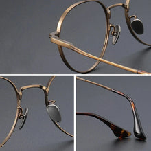 Load image into Gallery viewer, YIMARUILI Luxury Titanium Round Glasses – Retro Wide-Rimmed Frame
