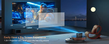 Load image into Gallery viewer, TOPTRO Projector 4K Android 9.0 26000 Lumens native 1080P WiFi6 Bluetooth Projector Auto Focus/Keystone Outdoor Home Theater
