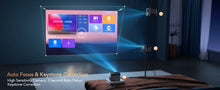 Load image into Gallery viewer, TOPTRO Projector 4K Android 9.0 26000 Lumens native 1080P WiFi6 Bluetooth Projector Auto Focus/Keystone Outdoor Home Theater
