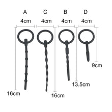 Load image into Gallery viewer, IKOKY Silicone Male Masturbator Penis Plugs Urethral Catheter Sounds Urethral Stimulation Stimulator Dilator
