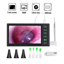 Load image into Gallery viewer, Digital Otoscope with Screen 3.9mm 1080P HD Ear Scope Endoscope Ear Cleaner With 2500mAh Rechargeable Battery
