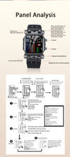 Load image into Gallery viewer, LED Watch Men Fashion Creative Crab Type Electronic Watch Luminous Binary Gift Business Style Cool Waterproof Multi Function
