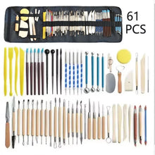 Load image into Gallery viewer, Pottery Clay Sculpting Tools Kit - 8-61 Pcs for Carving, Shaping &amp; Modeling
