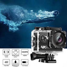 Load image into Gallery viewer, 4K Action Camera A1 Ultra HD WiFi 12MP 2" LCD 30M Waterproof 170D Remote Control Helmet Bicycle Video Camera Outdoor Sport Cam

