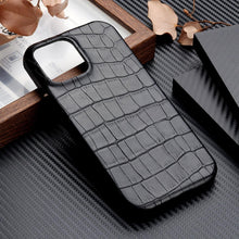 Load image into Gallery viewer, Unique Leather Case For iPhone 13 14 11 12 Pro Max XR X XS Strong Hard Shockproof Cover Green Leather Cover Classic Fashion Case for iPhone Protective Case
