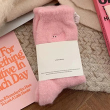 Load image into Gallery viewer, 3Pairs Premium Feel Cute Cat Cozy Hairy Mink Velvet Socks Autumn Winter Hosiery Thickened Plush Warm Sleep Home Fluffy Socks
