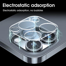 Load image into Gallery viewer, 4pcs Tempered Glass Camera Lens Protector Guard For IPhone 14 13 12 11 Pro Max Camera Protector Full Cover Protective Glass Transparent Rear Camera Film for IPhone 14 Pro Max
