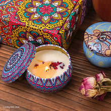 Load image into Gallery viewer, 4Pcs/Box Scented Candle Set Gift Islamic Arabian Patterns Fragrance Candle Jar DIY Smokeless Couples Romantic Incense Candles
