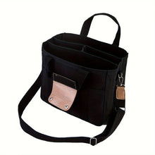 Load image into Gallery viewer, Ladies Canvas Handbag Multi Pocket Large Capacity Tote Bag Adjustable Shoulder Strap Casual Shoulder Shopping Bag
