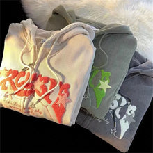 Load image into Gallery viewer, Women’s Y2K Embroidered Zip-Up Hoodie – Fashionable Autumn Long Sleeve Streetwear Top
