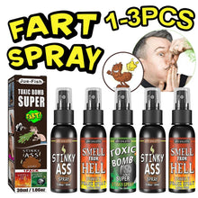 Load image into Gallery viewer, 30ml Fart Gag Spray Prank Joke Plastic Liquid Fart Gag Party Supplies Stinky Fart for Adults Kids Non Toxic Halloween Funny Toys
