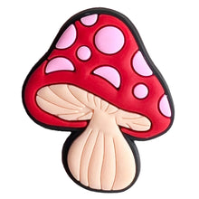 Load image into Gallery viewer, Cute Mushroom Shoe Charms Pin for Crocs Accessories Charms Clogs Bubble Slides Shoe DIY Shoe Decoration Kids Party Gifts

