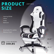 Load image into Gallery viewer, HLDIRECT Gaming Chair, Video Game Chair, Gamer Computer Chair, Ergonomic Gaming Chairs for Adults with Headrest and Lumbar Suppo
