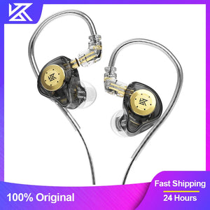 KZ EDX pro In-ear type Earphones Stereo DJ Hi-Fi Bass HIFI Microphone Earplugs Cable speakers reduce noise and detachable cables