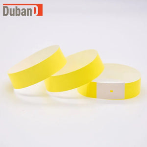 100PCS Disposable bracelet, synthetic paper wristband, men's and women's size universal bracelet, colorful wrist strap without