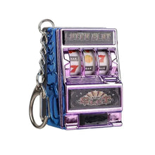 Load image into Gallery viewer, Mini Gambling Slot Machine Key Chains Creative Arcade Pocket Fruit Lucky Jackpot Gadget Antistress Toy Funny Games Keychain Ring
