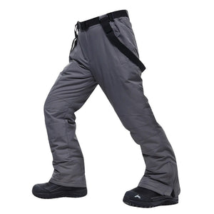 Men's Skiing Pants Brands New Warm Outdoor Sports Waterproof Thinken Women's Snow Trousers Suspenders Winter Snowboard Pants Men