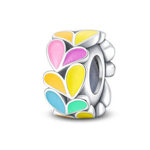 Load image into Gallery viewer, 100% 925 Sterling Silver Rainbow Zircon Butterfly Dragon Silicone Stopper Charms - Colorful Beads for DIY Bracelets, Customizable Jewelry for All Occasions
