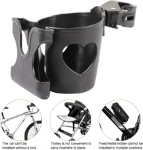 Load image into Gallery viewer, Stroller Cup &amp; Phone Holder 2-in-1 Pram Pushchair Bottle Accessory
