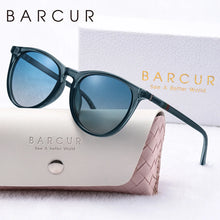 Load image into Gallery viewer, BARCUR Pink Fashion Round Sunglasses for Women – Polarized Comfortable UV400 Mirror Lense Lightweight PC Frame for Summer Travel Vacation &amp; Holiday – Trendy Girls’ Gift Idea with Sweet Style
